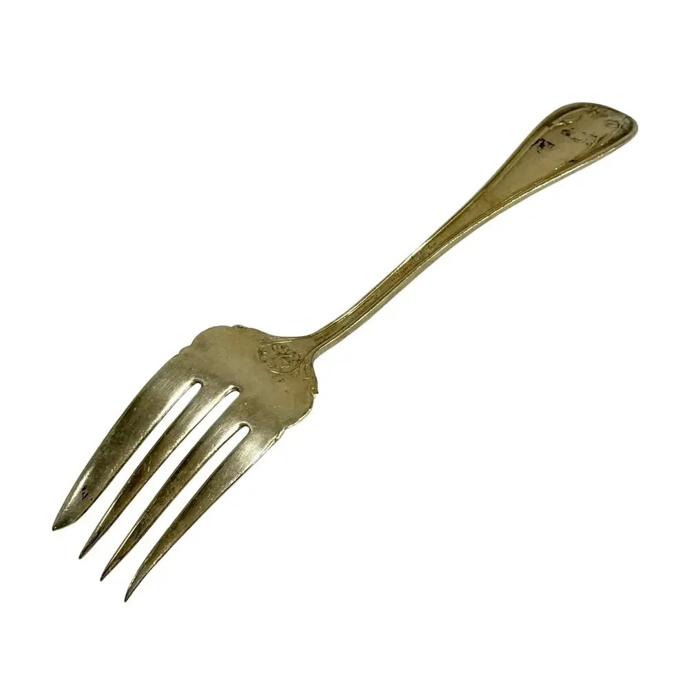 Antique Silver Cold Meat fork Greylock pattern circa 1910 by 1881 Wm Rogers